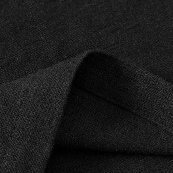 Linen Blend Wide Leg Cropped Pants Size Large - Picture 5 of 10